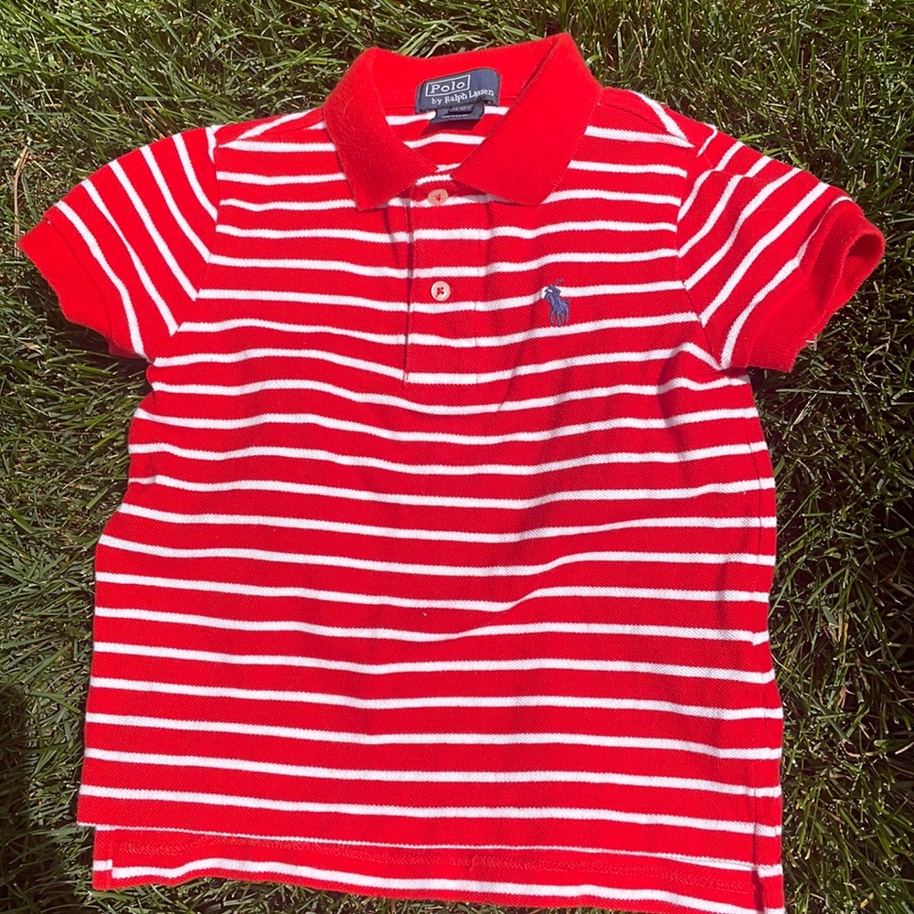 Boys Polo by Ralph Lauren collard T-shirt